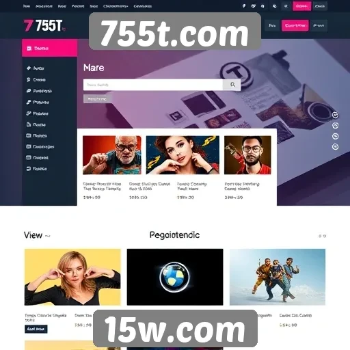 Mudanças recentes no layout do 755t.com