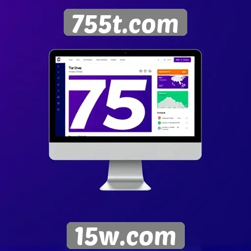 Análise da interface do usuário no site 755t.com