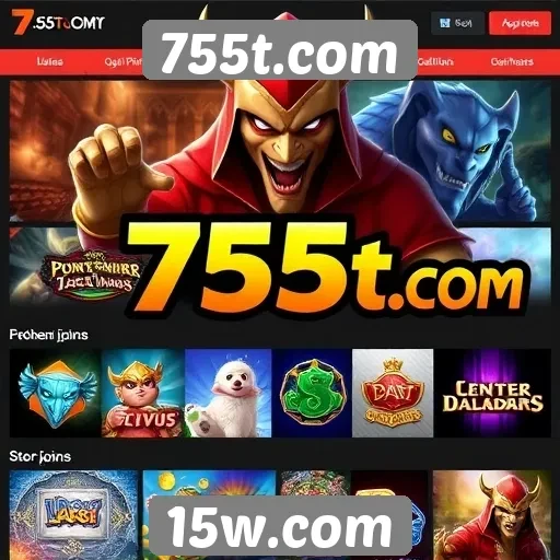 Variedade de jogos disponíveis em 755t.com